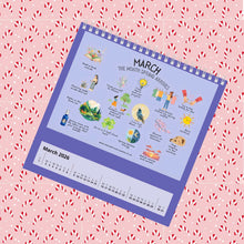 Load image into Gallery viewer, 2026 Hopes & Dreams Flip-Top Desk Calendar – Magical Self-Care Monthly Planner & Keepsake