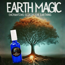 Load image into Gallery viewer, Earth Magic grounding Aura Spray by Enchanting Flowers, a natural essential oil aromatherapy mist handmade in Wiltshire, UK.
