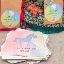 Load image into Gallery viewer, OMKIDS AFFIRMATION CARDS - Positive words for Happiness and Well Being
